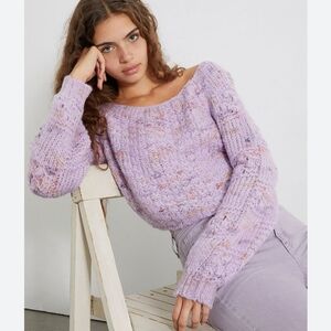 Free People Women's Purple Pullover Cloud Sweater Size XS